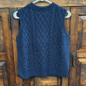 Caslon - Sleeveless Blue Sweater - NWOT - Size Small